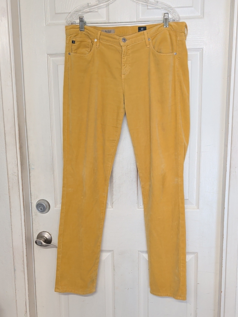 AG Mustard “Stevie” Slim Straight Cords, 32 R
